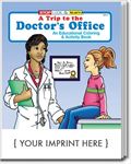 CS0370 A Trip To the Doctors Office Coloring and Activity Book with Custom Imprint